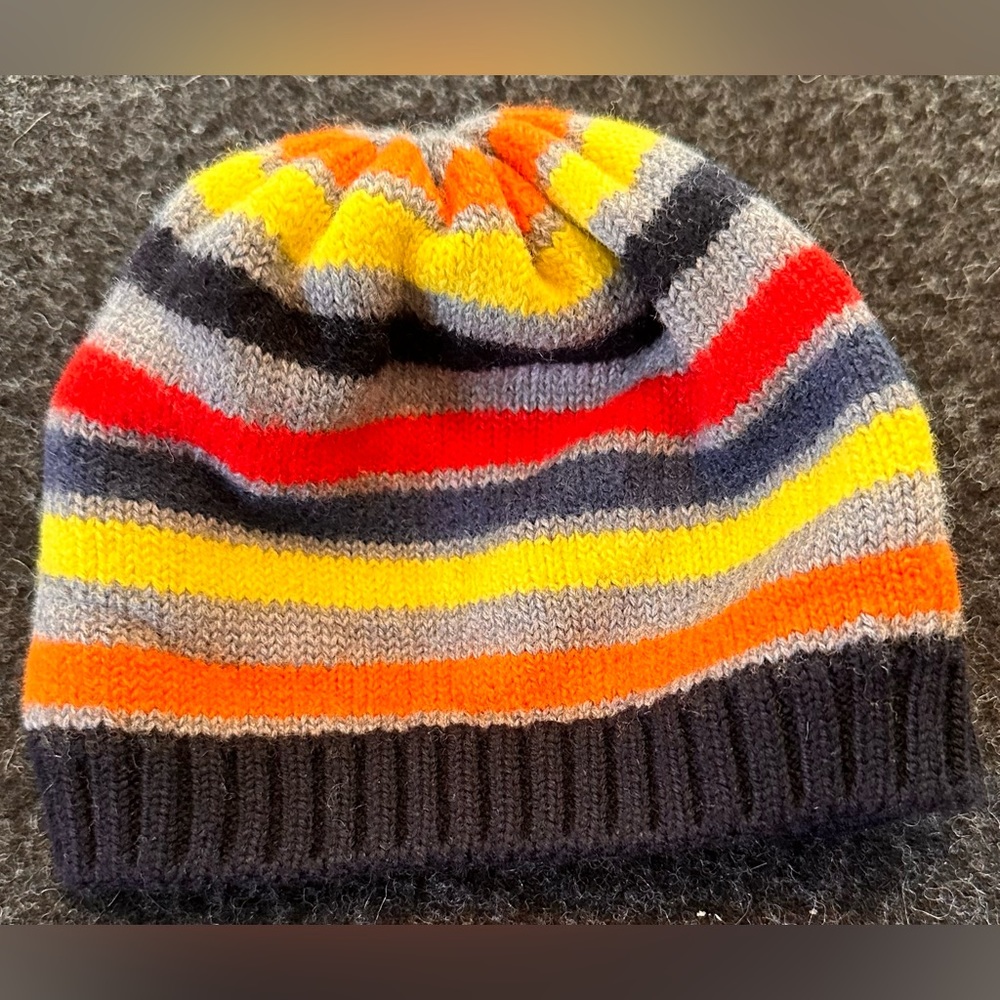 276. Kid’s Catya Striped Merino Wool Beanie Hat